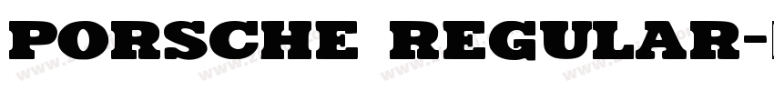 porsche Regular字体转换
